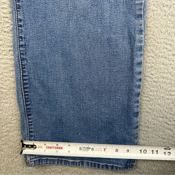 Levis 512 Jeans Womens 14S Blue Perfectly Slimming Straight Denim Stretch Casual - Picture 13 of 16